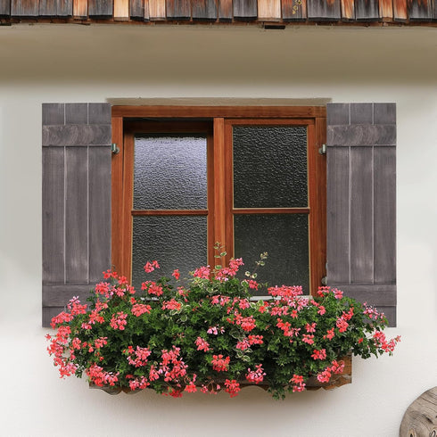 GOFLAME Wood Shutters for Wall Decor, Reclaimed Wood Board and Batten, Exterior & Interior Rustic Farmhouse Window