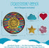 5-Pack 9.8'' Sequin Sensory Panels for Kids Reversible Sequin Fabric Panels with Wooden Base for Kids