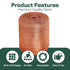 Copper Mesh Rodent Control Kit, 5 Inch x 35ft Rustproof Copper Wool Blend, DIY Hole Filler with Precision Scissors and