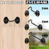 5 Inch 4 Pack Privacy Hook and Eye Latch, Black Iron Barn Door Lock Cabin Hooks, Eye Hook Latch for Gate Shutters