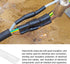 Heat Shrink Tubing 2:1 Cable Sleeving Tube Wrap, 1/2" Dia/1m/Clear
