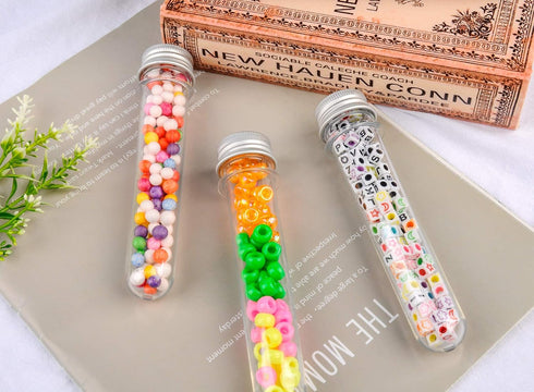 25x140mm (40ml) Plastic Test Tubes with Screw Caps for Gumball Candy Storage and Plants Propagation (30 Pack)