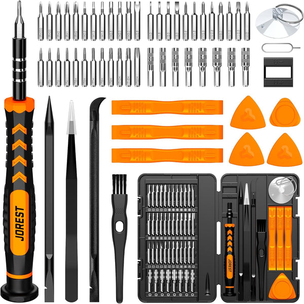 JOREST 59Pcs Small Precision Screwdriver Set with Torx T5, T6, T8, Mini