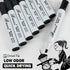 Black Dry Erase Markers Low-Odor 80 Count Chisel Tip for Writing on Whiteboards and Dry-Erase Boards
