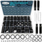 1200 Pcs Universal Rubber O-Ring Assortment Kit with 4-Piece Precision Pick Set for Plumbing Repair