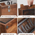 Mail Organizer with 2 Slots, Wood Mail Basket Sorter for Wall Table Countertop, Bill Envelope Letter Holder for Home