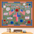 Pajean 67 Pcs God Bless American Bulletin Board Set, Patriotic Christian Classroom Decoration with American Flag Cross