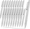 Leinuosen 20 Pcs Cute Metal Retractable Ballpoint Pens Black Ink Comfortable Writing Gift Pens with Medium Point for
