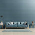 Yancorp 10ft Textured Fabric Teal Blue Wallpaper, Faux Grasscloth Green Peel and Stick