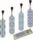 Pictor Gift Ottoman Tiles Set Decorative 4 Piece Bookmark Set, Ramadan, Eid