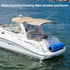 Seaperk Multifunctional Floating Mat Straps with Quick - Release Buckles, Reusable Securing Straps with Hook - Attach