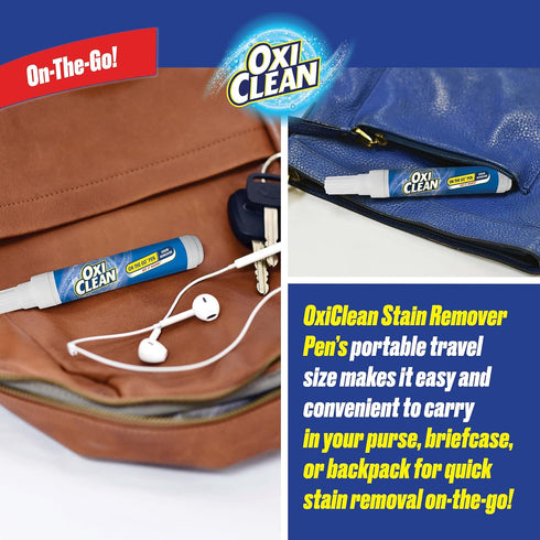 OxiClean On The Go Stain Remover Pen, Instant Stain Removal Stick, Pack of 3