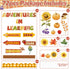 Fall Bulletin Board Classroom Decoration, Autumn Pumpkins Maple Signpost Paper Cutouts for Teachers