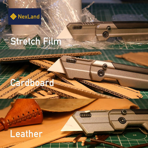 1992 white-10pcs) NexLand Ceramic Razor Blade Ultra-Sharp Box Cutter Utility Knife Blades (blade