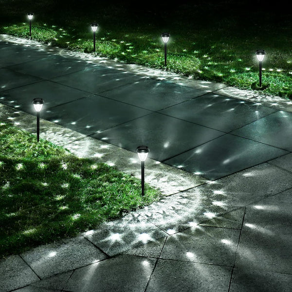 URAGO Super Bright Solar Lights Outdoor Waterproof-10 Pack, Dusk to Dawn Up