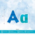 BARKER CREEK Letter Pop-Outs, 4" Sea & Sky Multicolor Designer Letters for Bulletin Boards and Displays