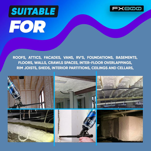 Spray Foam Insulation Can, 23.1 oz Expanding Foam Sealant, High Density Spray Foam for Gaps and Cracks