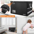 Fireproof Document Box with Lock, Portable File Organizer Storage Box for Legal/Letter Size Hanging Folders, Collapsible