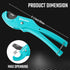 DURATECH PEX Pipe Cutter, Tubing Cutter for 1/8"-1" PEX and Rubber Hoses, Sharp Blade for Plumbing Repairs