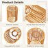 Toyosport 6 4.7 4.7 5.9 Pcs Paper Rope Lamp Shades, Rattan Lamp Shade, Boho Pendant Light Shade, Woven Lampshade