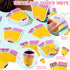 Janlaugh 48 Pads 1440 Sheets Teachers Sticky Notes, Pencil Shaped Note Pads, Cute Self Adhesive Memo Pads for Kids