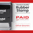 Promot Paid Stamp, Self Inking Stamp for Office, Accounts Payable, Red Ink
