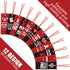 Qilery 120 Pcs Red Ribbon Week Drug Free Bookmarks, Awareness Bookmarks with Ribbon for Charity Event