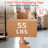 JARLINK 18 Rolls Clear Packing Tape Refills with 3 Dispensers, Heavy Duty 2.7mil Thick, 1.88" Wide, 55 Yards Each