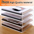 Paper Letter Tray Organizer, Acrylic Stackable Desk Organizer for Office Supplies, 2 Tier Clear Tray for Files and
