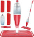 Spray Wet Mops for Hardwood Floor Cleaning, EXEGO Microfiber Dry Dust Spray Mop with Washable Pads