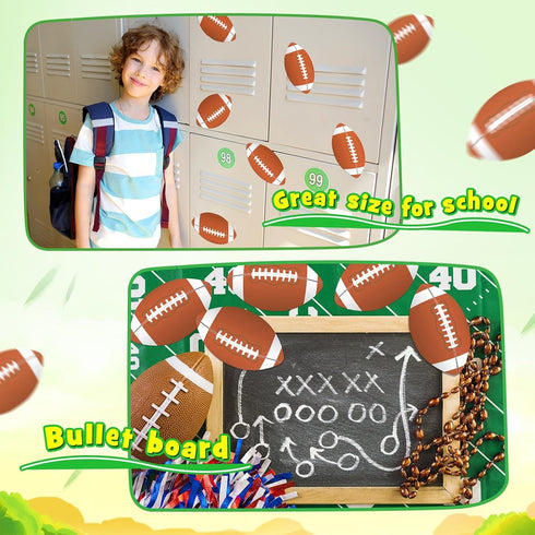 Tenceur 80 Pcs Sports Party Cutout, 5.91 Inch Paper Ball Cut Outs for Sports Theme Birthday Decorations