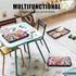 Maitys 15 Pcs Flat Plastic Trays, 16.1 x 11.8'' Stackable Classroom Bins for Office Home Organizer Supplies
