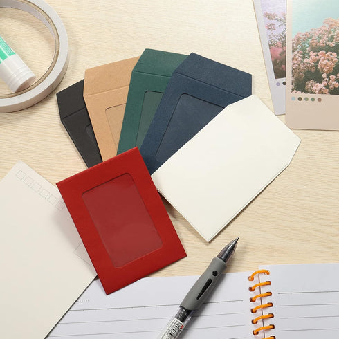 PATIKIL Full Face Window Envelopes - 10 Pack A4 Clear Single Sided for Mailing Statement & Photos