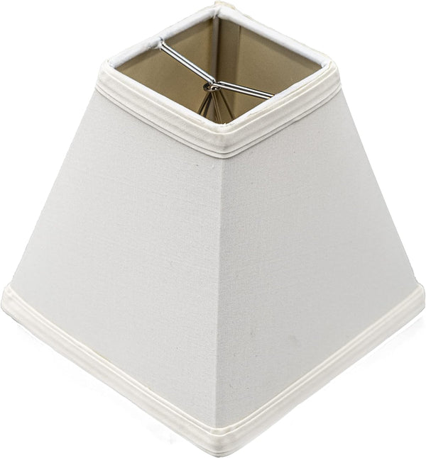 Upgradelights Ivory Silk 6 inch Mission Chandelier Shade