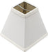 Upgradelights Ivory Silk 6 inch Mission Chandelier Shade