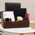 Desk Organizer and Storage - Mail Organizer Countertop, Magazine File Holder, Dark Brown