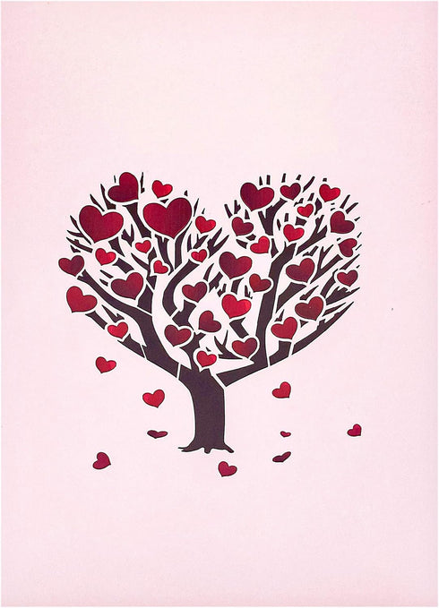 Liif 3D Pop Up Card, Lesbian Love Tree Greeting Card for Valentine's Day, Anniversary, LGBT, Wedding