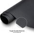 KINGFOM Desk Pad, PU Leather Office Desktop Protector with Comfortable Writing Surface (23.6" x 11.8", Black)