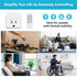 100FT 15A/1875W(5 2 HBN Remote Control Outlet with RF Signal, Wireless On Off Switch Plug for Household Appliances