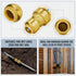 SUNGATOR 3/4-Inch by 1/2-Inch Reducing Coupling, Push Fit Straight Coupling, No Lead Brass Pipe Fittings (2-Pack)