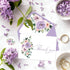 50 Pack JarThenaAMCS Purple Floral Thank You Cards Pink Purple Flower Greeting Cards With Envelopes Stickers Watercolor