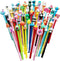sencoo Cute Cartoon Black Gel Ink Pens, Kawaii Birthday Present for Students, 100 Pens + 100 Refill + 1 Notebook