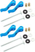 POWERTEC 71501 Cam Clamp for Woodworking, 1/4 -20 Threaded Insert - 4PK, Blue