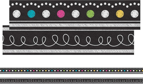 Teacher Chalkboard Brights Ribbon Runner