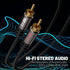 35 2RCA 2RCA 2 23AWG RCA Cable FT, Male to Male Stereo Audio Cables, Dual Shielded Digital Analogue, RCA Subwoofer Cord