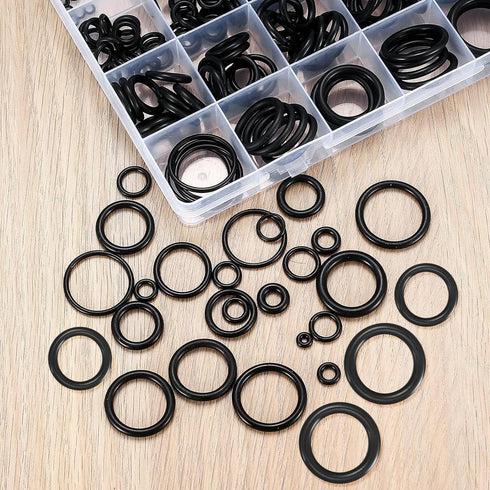 O Ring Assortment Kit, 360 Pcs Rubber Washer O-Rings, 24 Sizes for Faucet, Hose, Automotive Repair