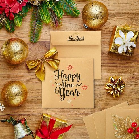 Juvale 100-Pack 5.5x5.5 Square Envelopes, Brown Kraft Paper for Greeting Cards & Invitations