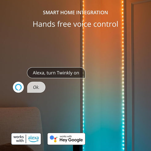 60 (16 60 10 Twinkly Dots String Lights App-Controlled Flexible LED Color Changing String Lights, RGB Mil. Colors). LED