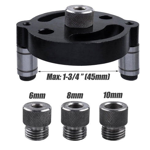 Yakamoz Self Centering Doweling Jig, Handheld Drill Guide for Straight Holes Woodworking Joints Tool