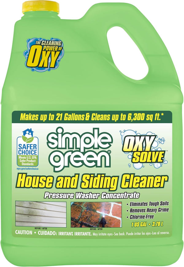 Oxy Solve House and Siding Pressure Washer Cleaner - Removes Stains from